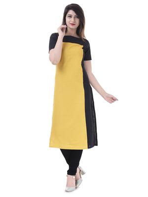 Color block straight kurta - 15605810 - Standard Image - 1