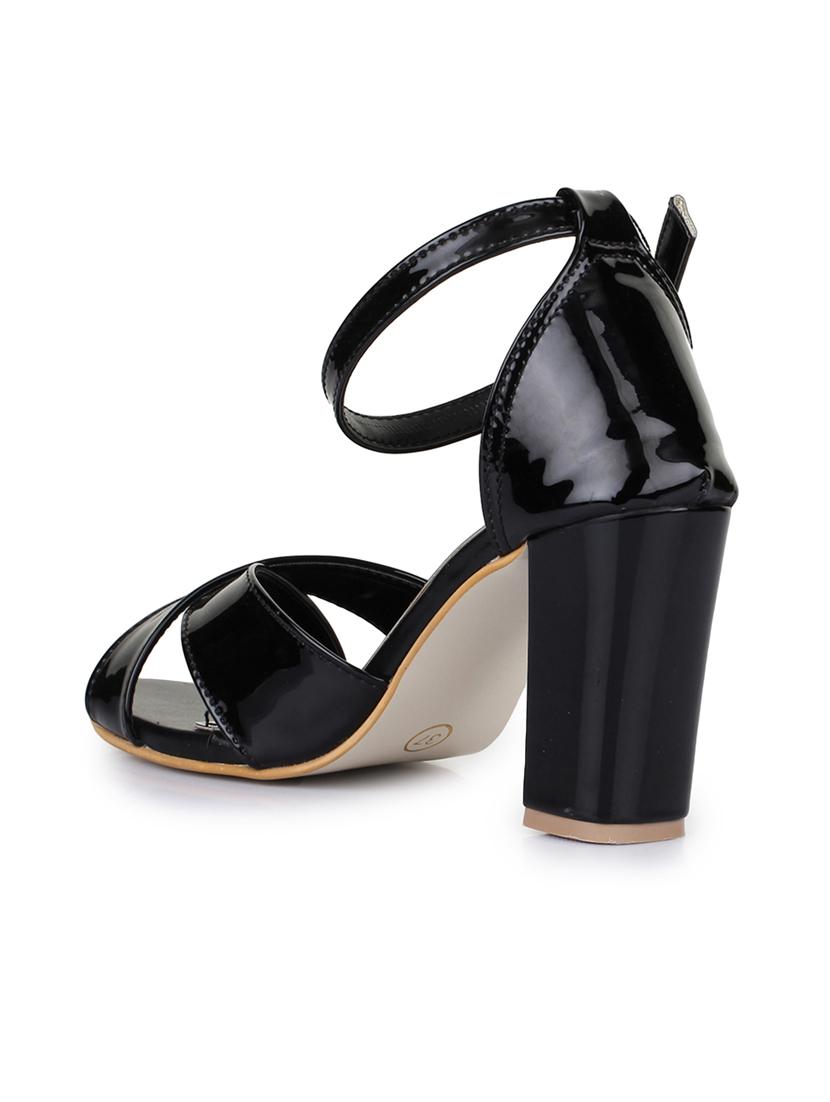 black ankle strap sandals - 15605990 - Zoom Image - 3