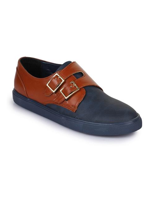 multi colored leatherette casual slip ons - 15606349 - Standard Image - 1