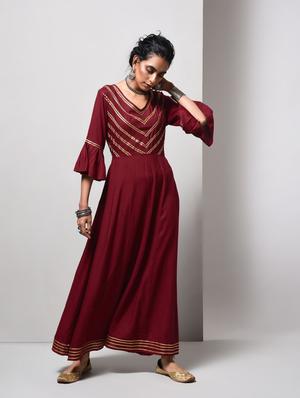Bell sleeves gotta work dress - 15606719 - Standard Image - 1