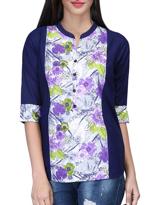 button detail floral panel top - 15606762 - Very Small Image - 1
