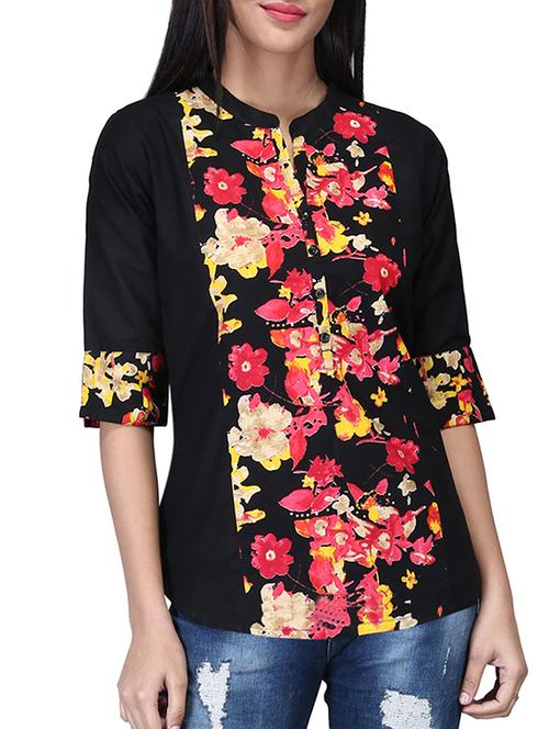 button detail floral panel top - 15606763 - Very Small Image - 1