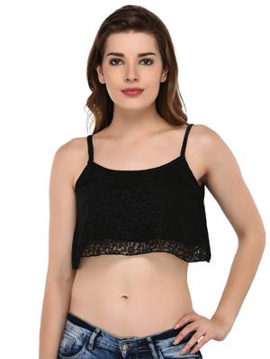 lace crop cami top - 15607668 - Standard Image - 1