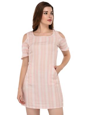 pocket detail striped sheath dress - 15607684 - Standard Image - 1