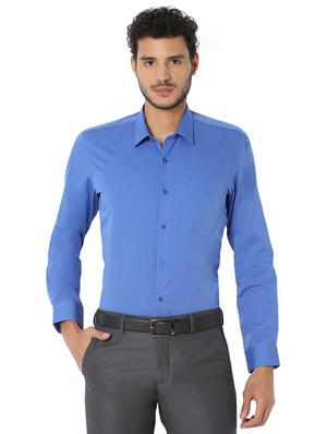 blue cotton formal shirt - 15608512 - Standard Image - 1