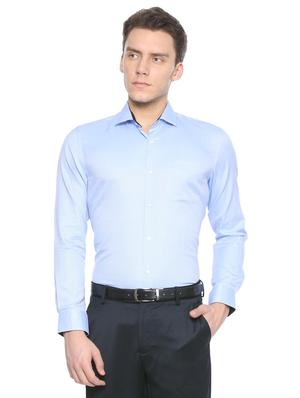 blue cotton formal shirt - 15608515 - Standard Image - 1