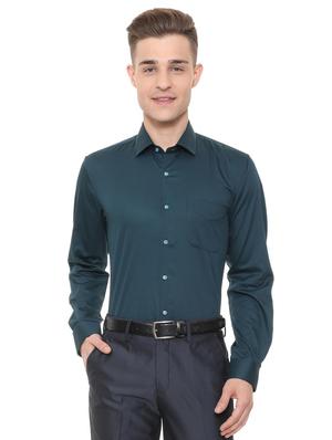 blue cotton formal shirt - 15608588 - Standard Image - 1