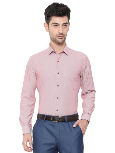 red cotton blend formal shirt - 15608590 - Very Small Image - 1