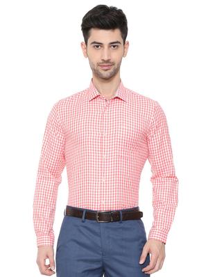 pink cotton formal shirt - 15608596 - Standard Image - 1