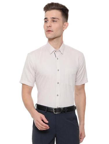 beige cotton blend formal shirt - 15608601 - Very Small Image - 1