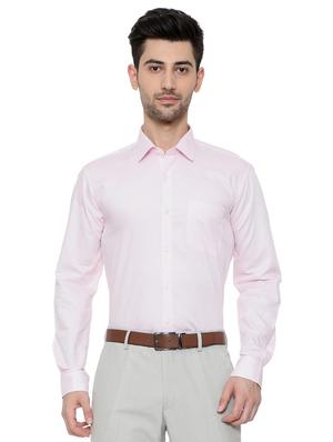pink cotton formal shirt - 15608622 - Standard Image - 1