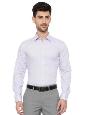 blue cotton formal shirt - 15608623 - Standard Image - 1
