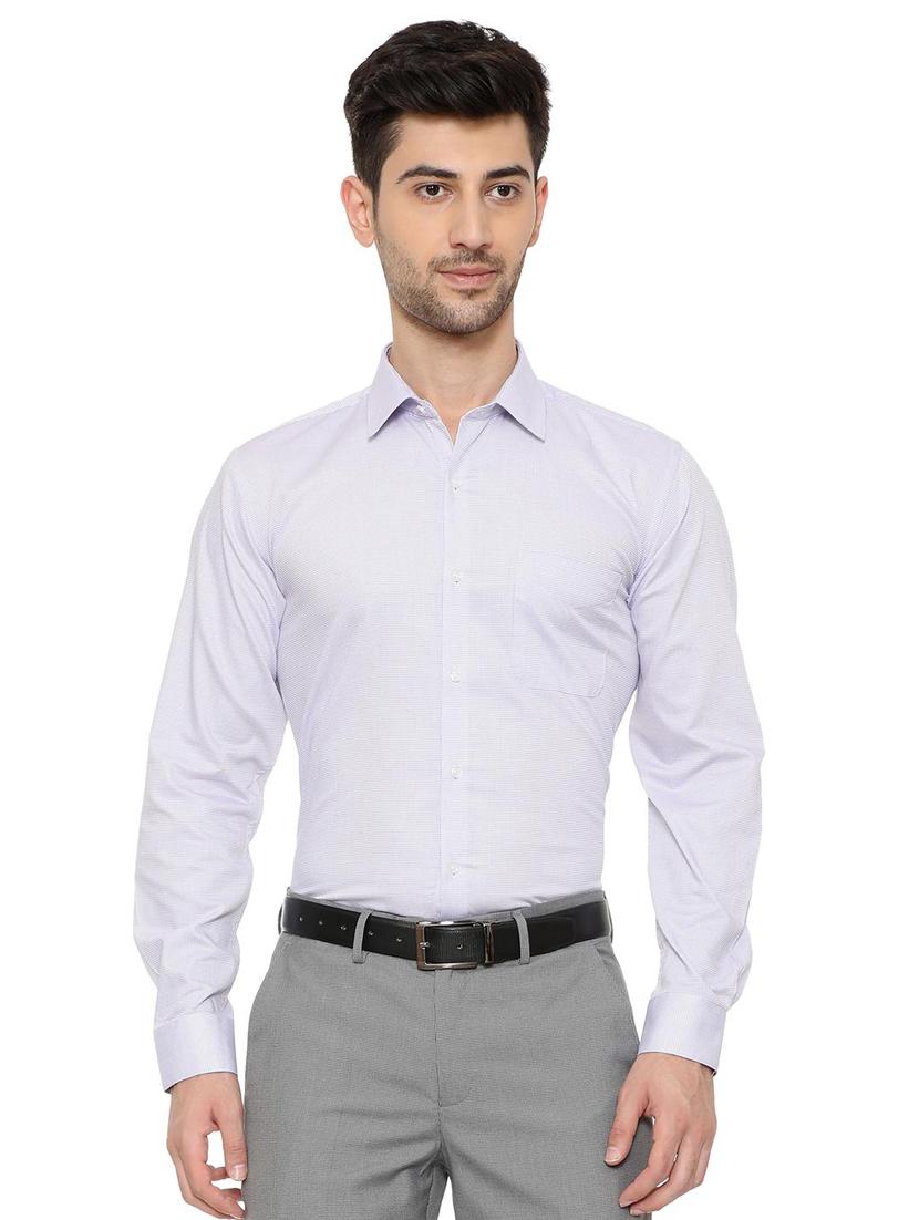 blue cotton formal shirt - 15608623 - Zoom Image - 1