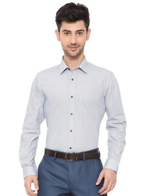 blue cotton formal shirt - 15608624 - Standard Image - 1