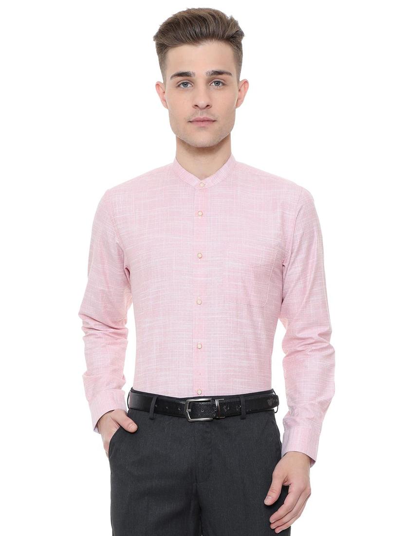 red cotton blend formal shirt - 15608634 - Zoom Image - 1