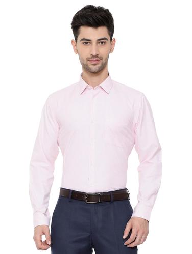 pink cotton blend formal shirt - 15608642 - Very Small Image - 1