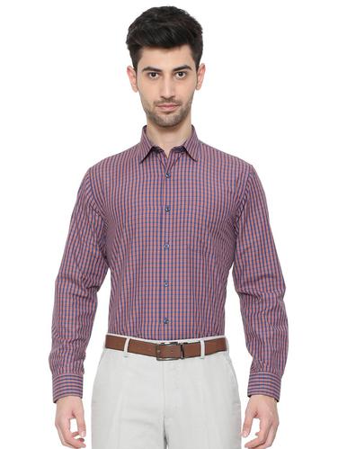 purple cotton blend formal shirt - 15608644 - Very Small Image - 1