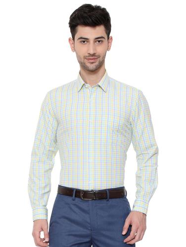 white cotton blend formal shirt - 15608645 - Very Small Image - 1