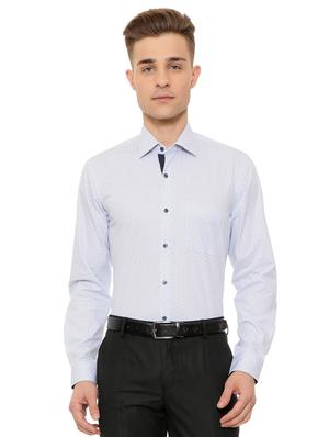 blue cotton formal shirt - 15608658 - Standard Image - 1