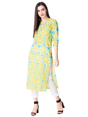 Printed straight kurta - 15608831 - Standard Image - 1