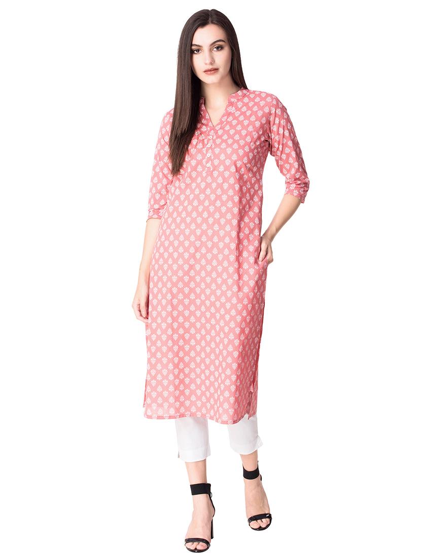 Printed straight kurta - 15608833 - Zoom Image - 1