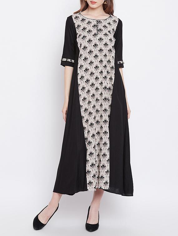 A-line printed dress - 15608840 - Zoom Image - 1