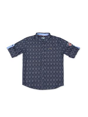 navy blue cotton shirt - 15608862 - Standard Image - 1