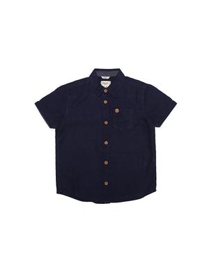 blue cotton blend shirt - 15608863 - Standard Image - 1