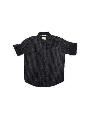 navy blue cotton blend shirt - 15608865 - Standard Image - 1