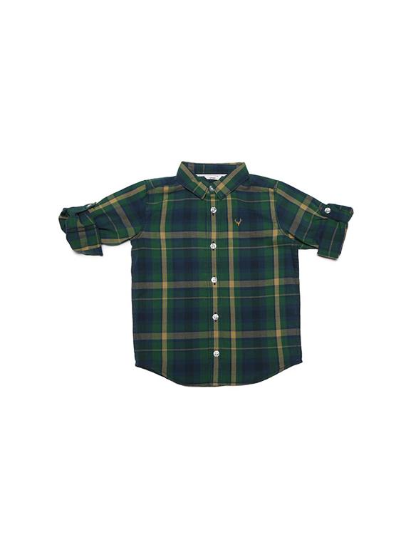 green cotton blend shirt - 15608866 - Zoom Image - 1