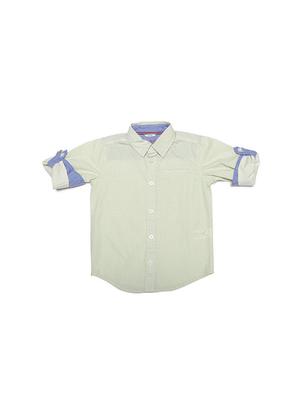 beige cotton blend shirt - 15608867 - Standard Image - 1