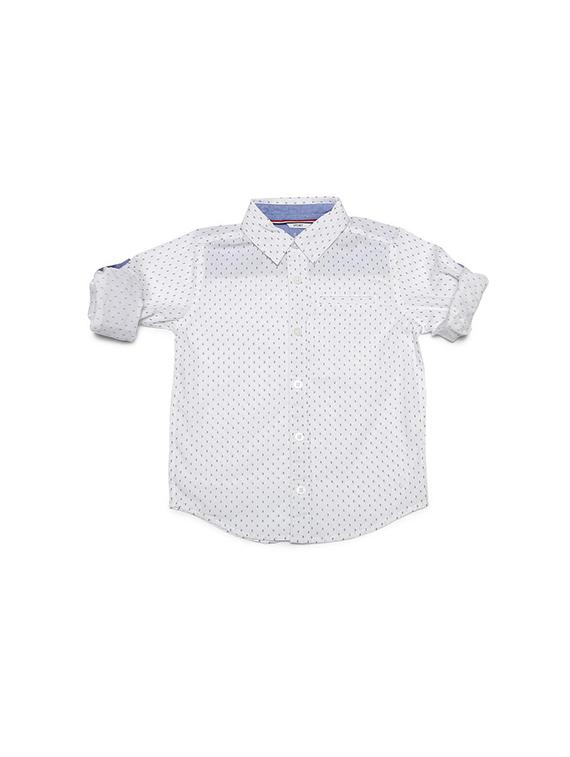 white cotton blend shirt - 15608868 - Zoom Image - 1