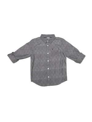 grey cotton blend shirt - 15608870 - Standard Image - 1
