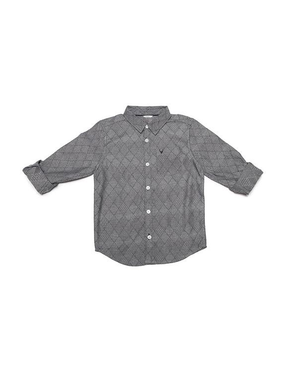 grey cotton blend shirt - 15608870 - Zoom Image - 1