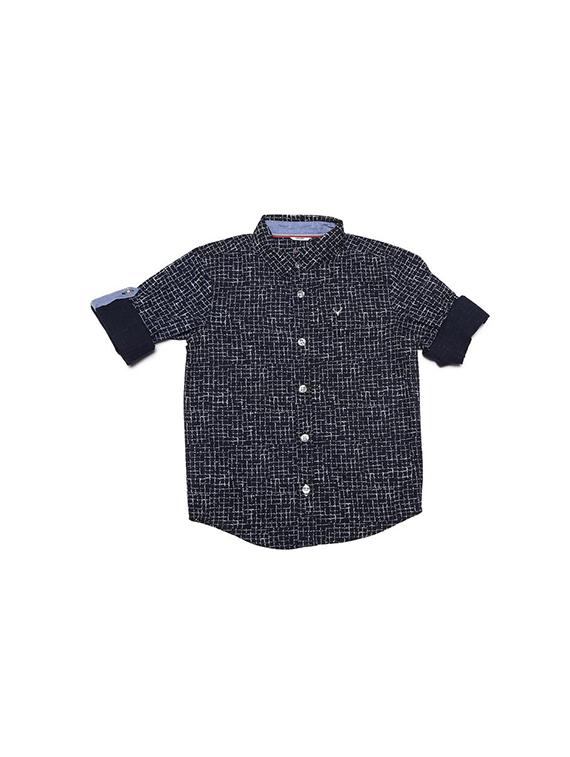 blue cotton blend shirt - 15608873 - Zoom Image - 1