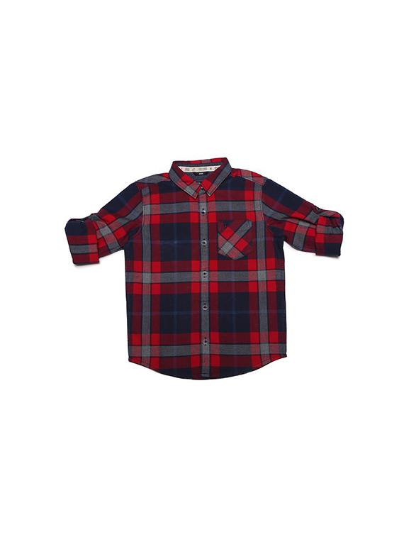 red cotton blend shirt - 15608878 - Zoom Image - 1
