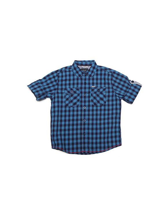 blue cotton blend shirt - 15608879 - Zoom Image - 1