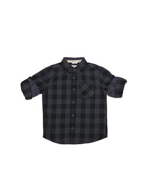 grey cotton blend shirt - 15608893 - Standard Image - 1