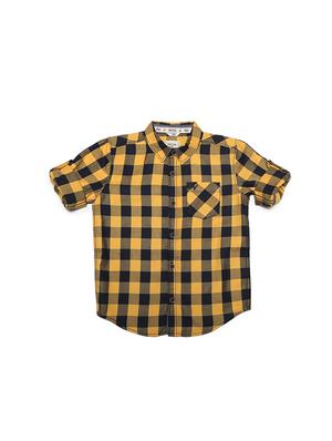 yellow cotton blend shirt - 15608894 - Standard Image - 1