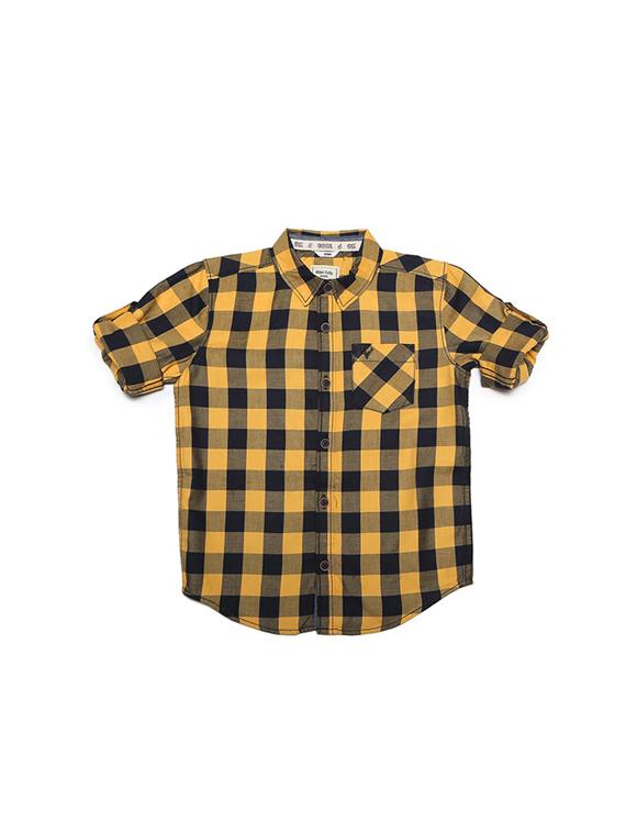yellow cotton blend shirt - 15608894 - Zoom Image - 1