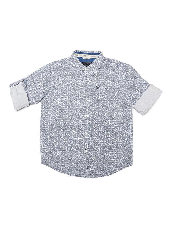 blue cotton blend shirt - 15608901 - Zoom Image - 1