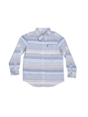 blue cotton blend shirt - 15608904 - Standard Image - 1