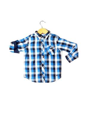 blue cotton shirt - 15608905 - Standard Image - 1