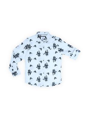blue cotton blend shirt - 15608920 - Standard Image - 1