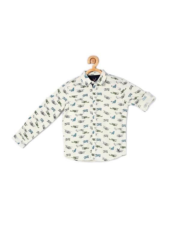 white cotton blend shirt - 15608925 - Zoom Image - 1
