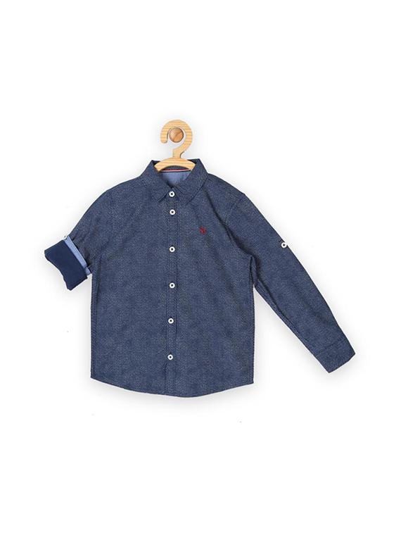blue cotton shirt - 15608931 - Zoom Image - 1