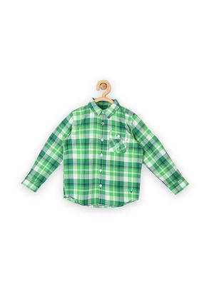 green cotton shirt - 15608933 - Standard Image - 1