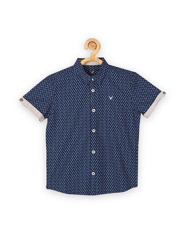 navy blue cotton shirt - 15608942 - Very Small Image - 1