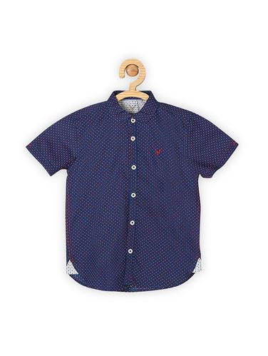 navy blue cotton shirt - 15608944 - Very Small Image - 1