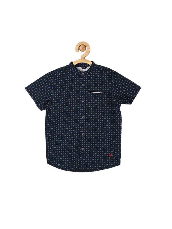 navy blue cotton shirt - 15608952 - Zoom Image - 1